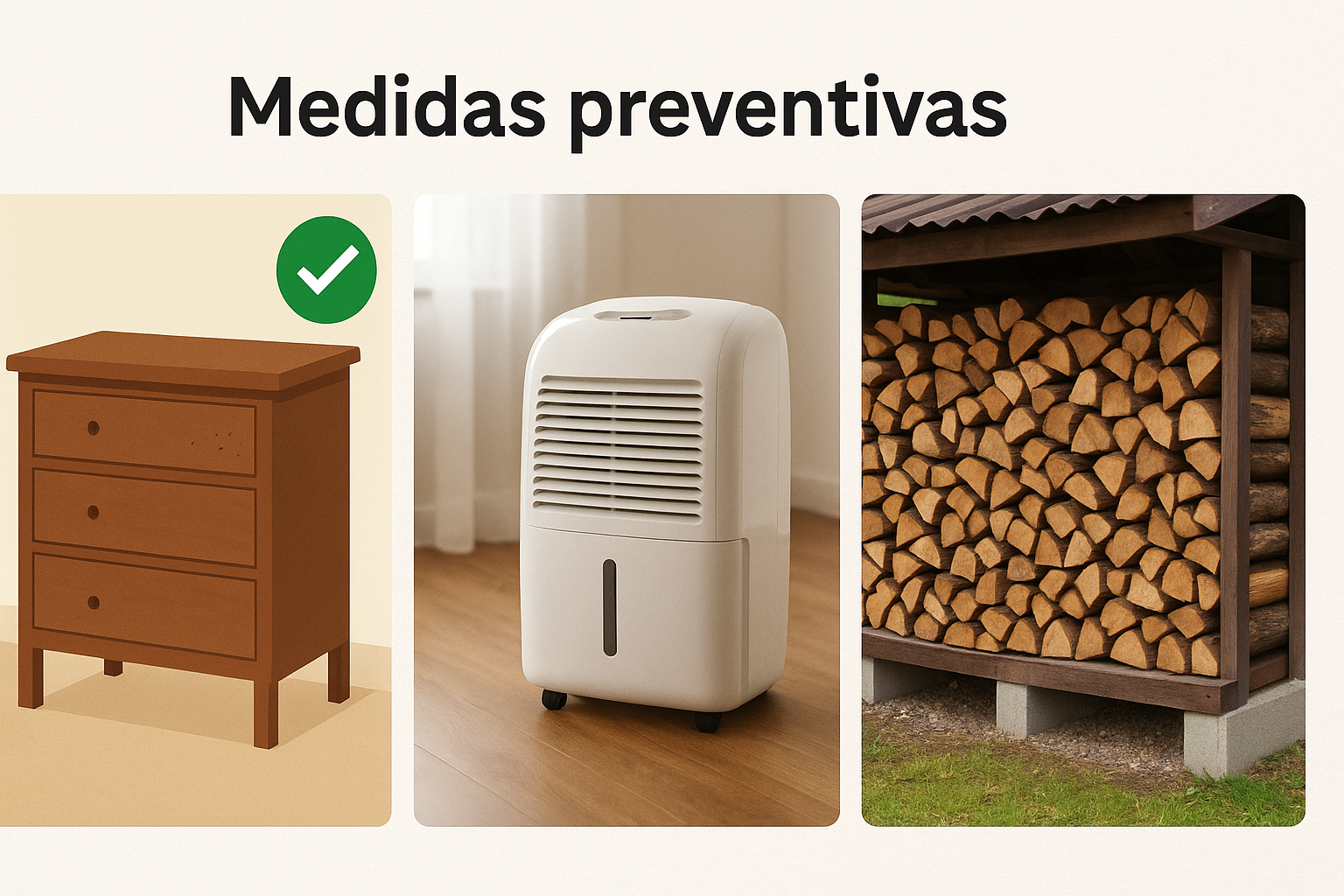 Prevencion de termitas y carcoma en la madera de casa y los muebles