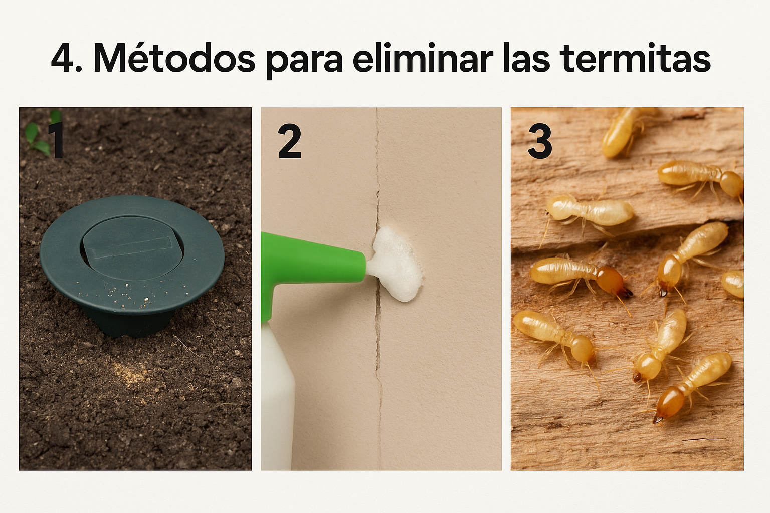 Tratamientos para la termita para hacer tu mismo en casa no profesional